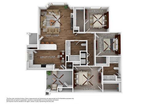 Three Bedroom Floorplan